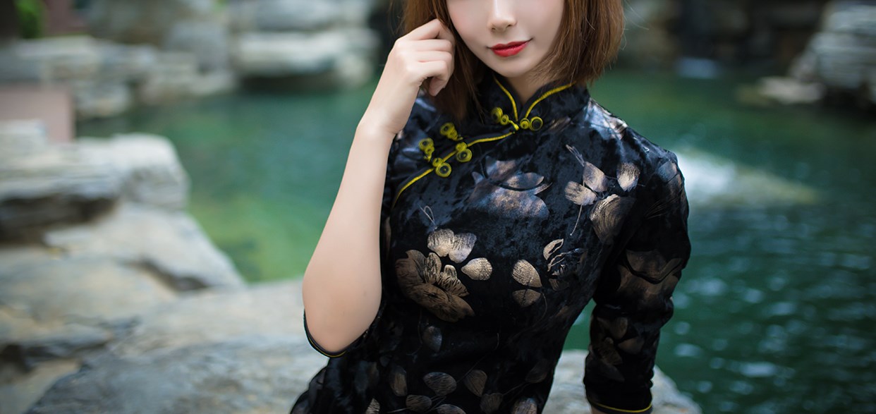 Rabbit play picture short cheongsam little sister(18)